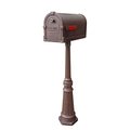 Special Lite Products Special Lite Products SCS-1014-SPK-591-CP Savannah Curbside Mailbox with Tacoma Mailbox Post Unit - Copper SCS-1014_SPK-591-CP